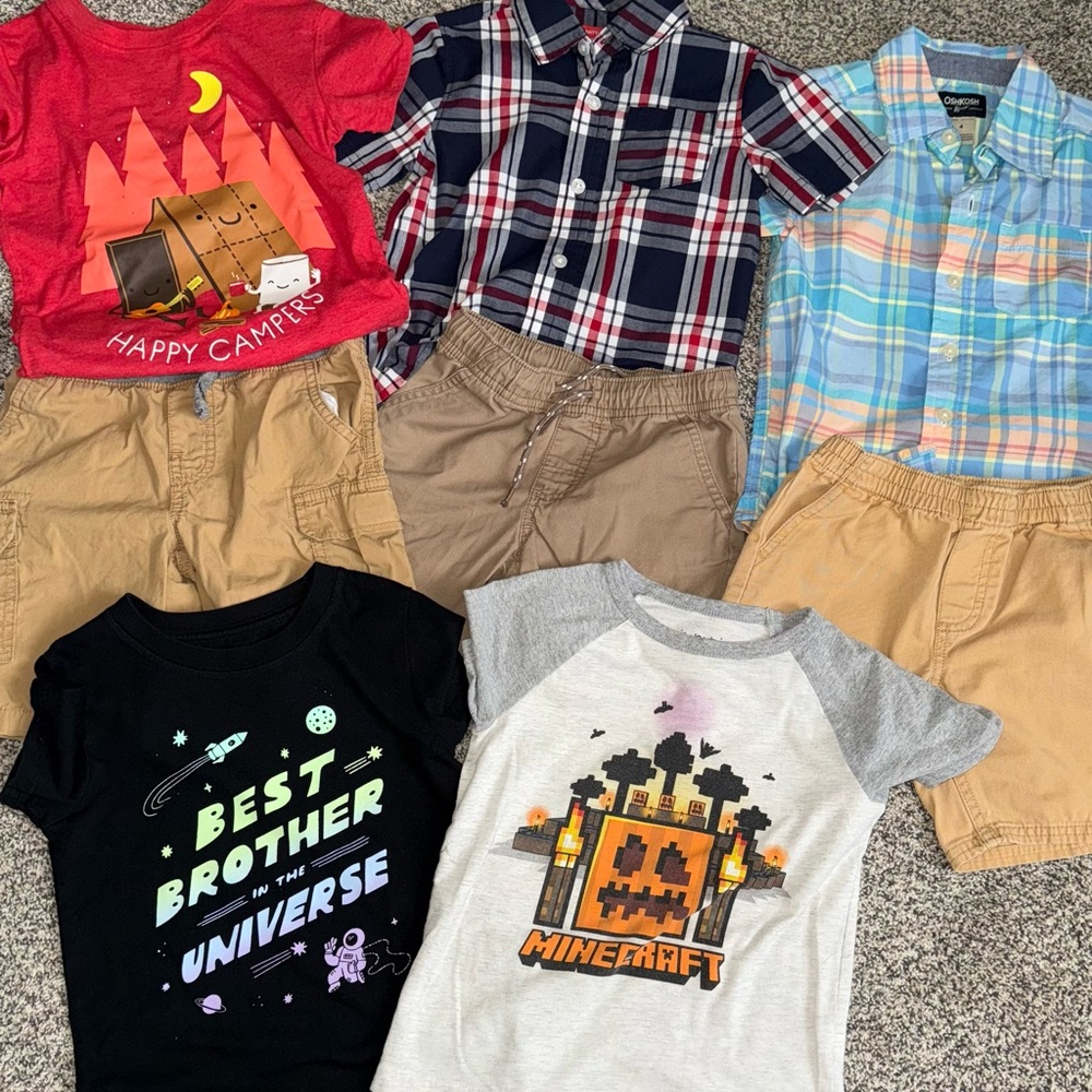 Mixed brands including Calvin Klein 4T Boys summer lot